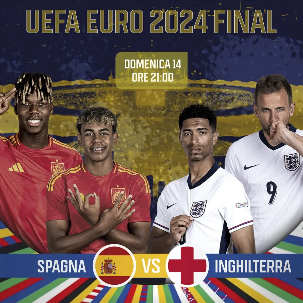 Guarda con noi la finale di Euro 2024 in Piazza del Duomo 20 a Milano