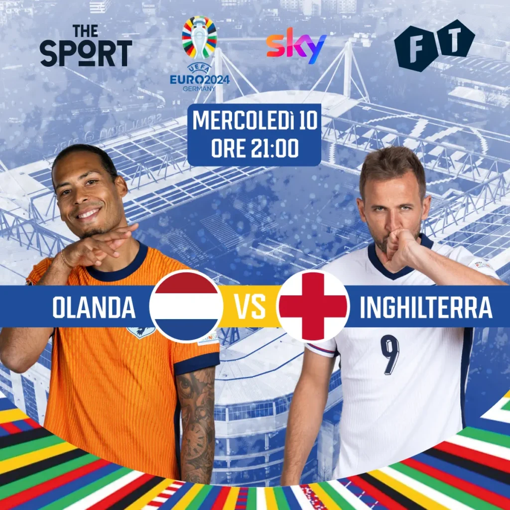 Olanda - Inghilterra semifinale di Euro2024 Live